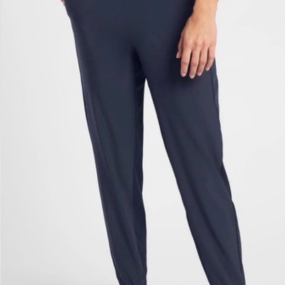 Athleta Navy Slim Jogger Track Pants